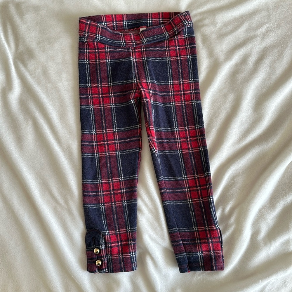 Janie and Jack Plaid Tartan Leggings